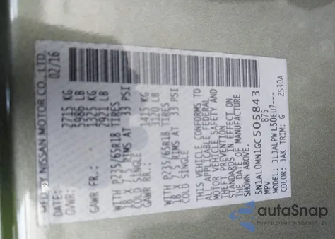 2016 Infiniti Qx60 z USA, uszkodzony, nr VIN 5N1AL0MN1GC505843